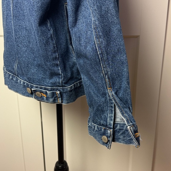 Vintage Bill Blass jeans 100% cotton Jean jacket front pocket medium blue wash - Picture 9 of 11
